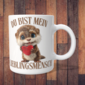 Tasse „Du bist mein Lieblingsmensch“ mit Otter und Herz – 312 ml
