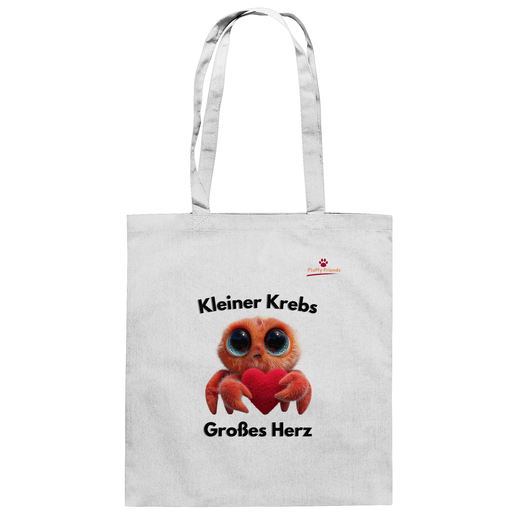 Kleiner Krebs - Großes Herz - Baumwolltasche