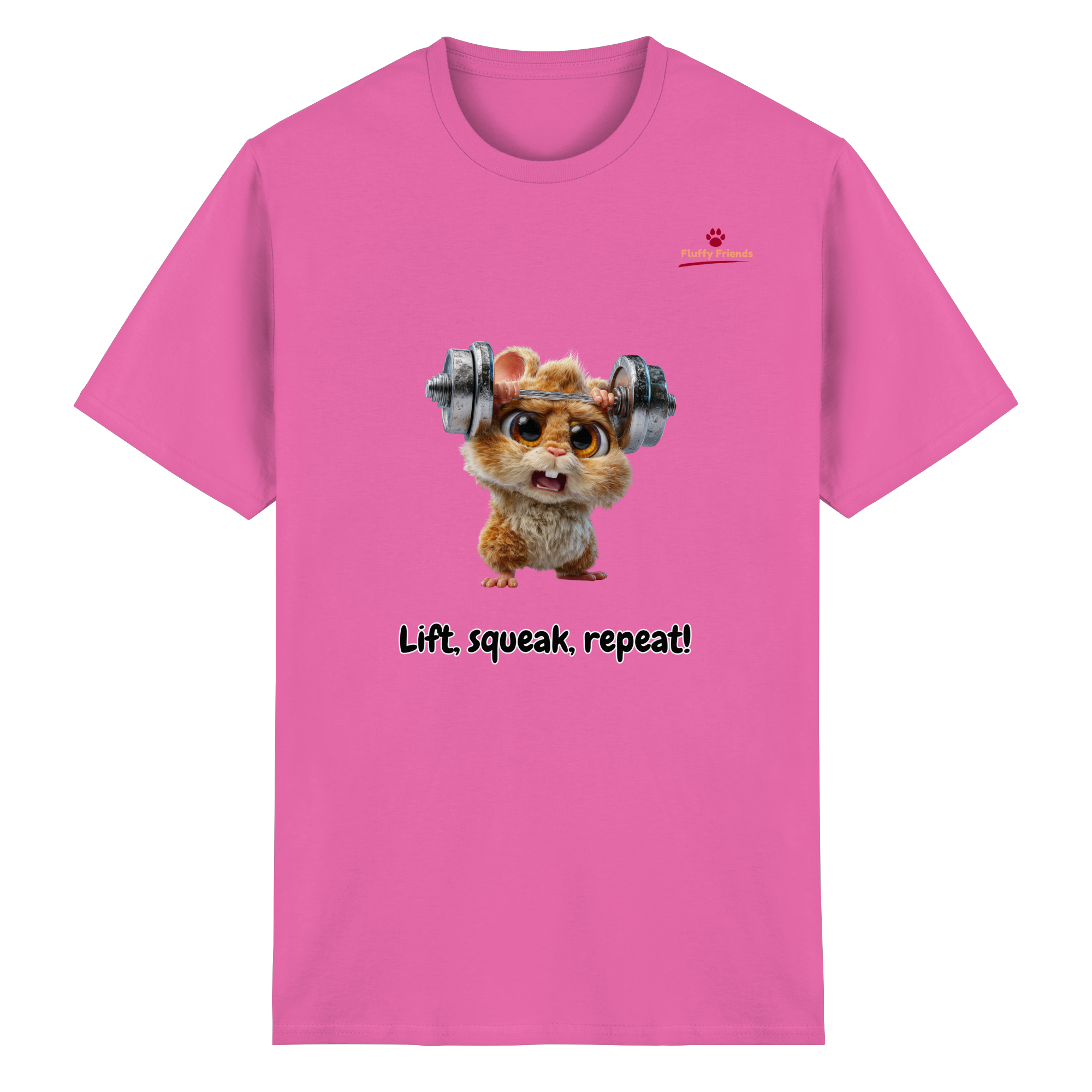 Lift, squeak, repeat! – Hamster  - Heavy Cotton T-Shirt