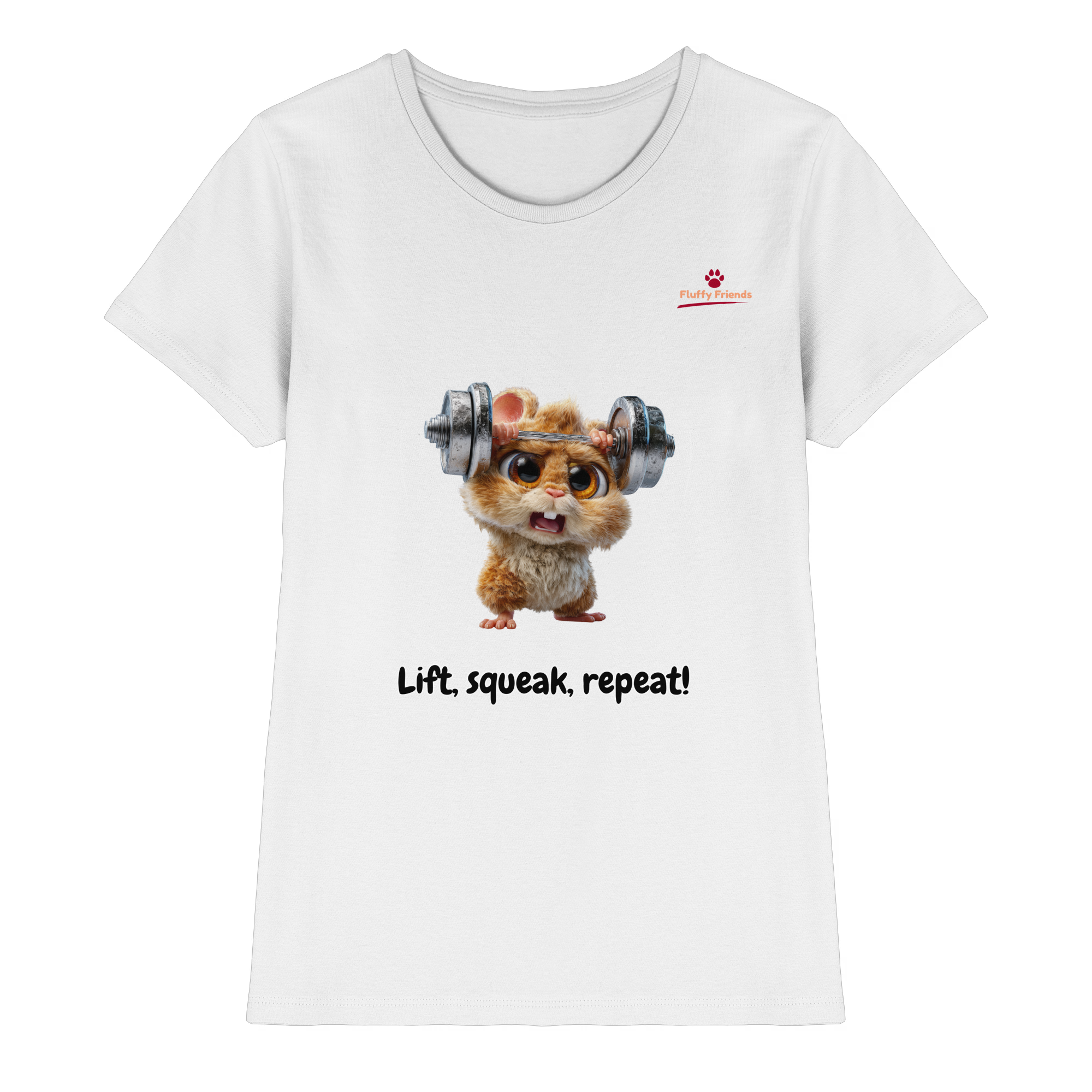Lift, squeak, repeat! – Hamster  - Ladies Premium Shirt