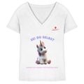 Sei du selbst – Einhorn  - Ladies V-Neck Shirt