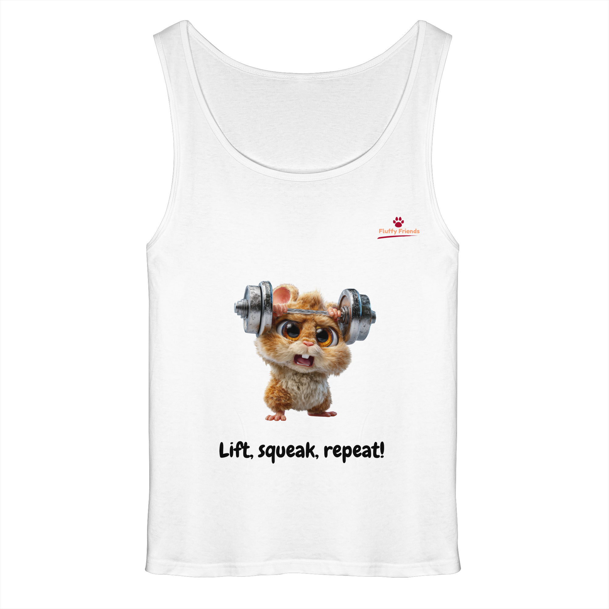 Lift, squeak, repeat! – Hamster  - Relaxed Tank Top