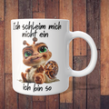 Tasse „Ich schleim mich nicht ein – ich bin so“ mit süßer Schnecke – 312 ml