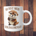 Tasse „Du bist mein Lieblingsmensch“ mit Otter – 312 ml