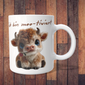 Tasse „Ich bin moo-tiviert“ mit süßem Kuh-Design – 312 ml