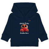 Kleiner Krebs - Großes Herz - Baby Organic Hoodie