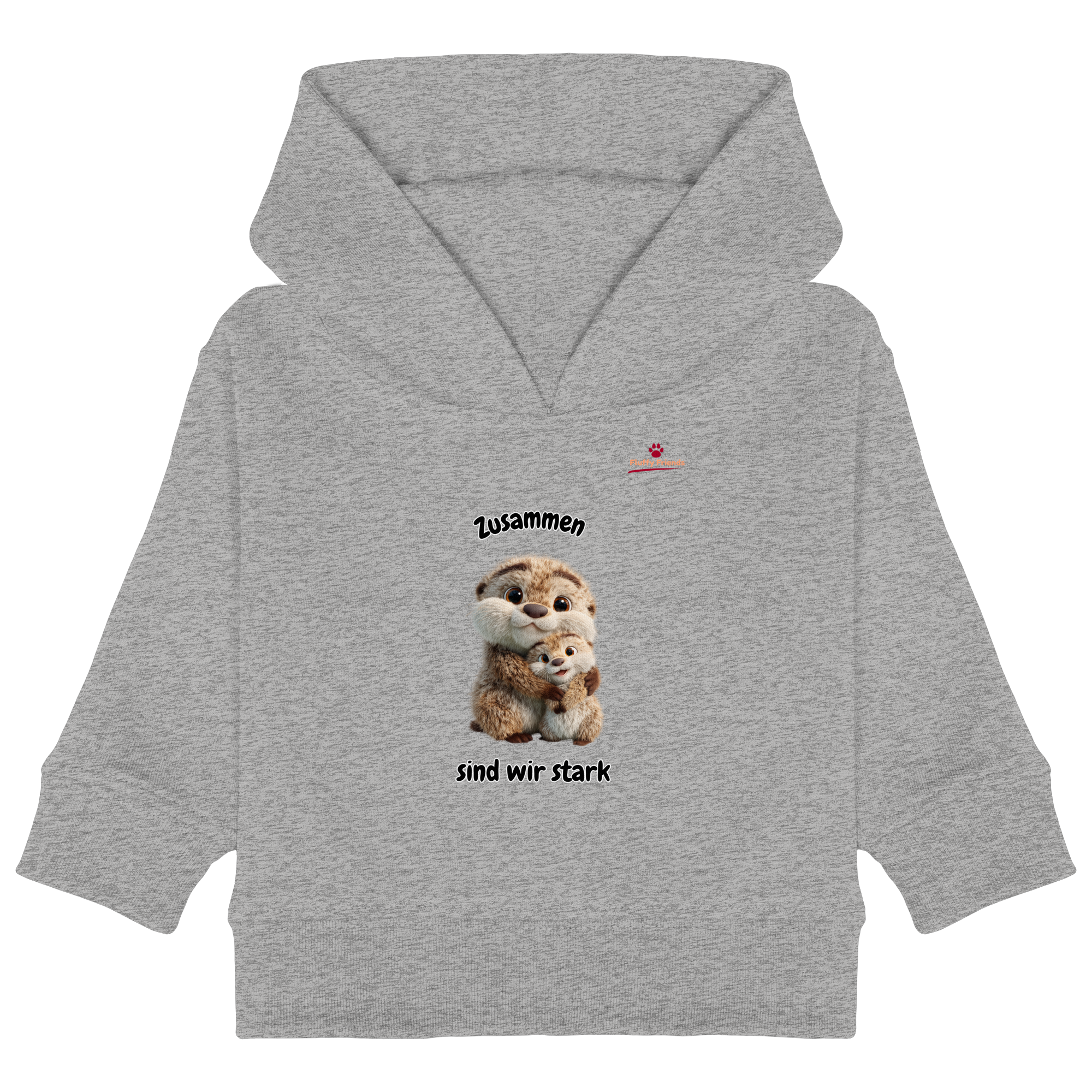 Zusammen sind wir stark - Otter - Baby Organic Hoodie