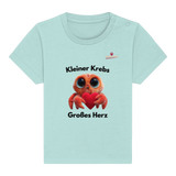 Kleiner Krebs - Großes Herz - Baby Organic Shirt