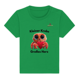 Kleiner Krebs - Großes Herz - Baby Organic Shirt