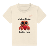 Kleiner Krebs - Großes Herz - Baby Organic Shirt