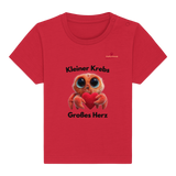 Kleiner Krebs - Großes Herz - Baby Organic Shirt