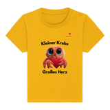 Kleiner Krebs - Großes Herz - Baby Organic Shirt