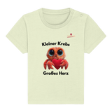 Kleiner Krebs - Großes Herz - Baby Organic Shirt