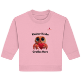 Kleiner Krebs - Großes Herz - Baby Organic Sweatshirt