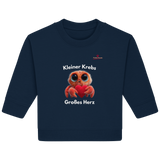 Kleiner Krebs - Großes Herz - Baby Organic Sweatshirt