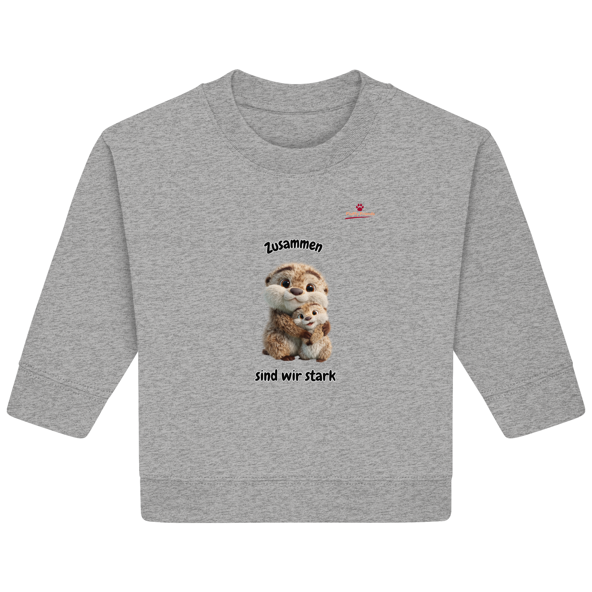 Zusammen sind wir stark - Otter - Baby Organic Sweatshirt
