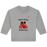 Kleiner Krebs - Großes Herz - Baby Organic Sweatshirt