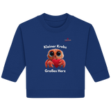 Kleiner Krebs - Großes Herz - Baby Organic Sweatshirt