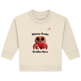 Kleiner Krebs - Großes Herz - Baby Organic Sweatshirt