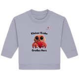 Kleiner Krebs - Großes Herz - Baby Organic Sweatshirt