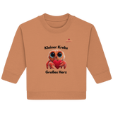 Kleiner Krebs - Großes Herz - Baby Organic Sweatshirt