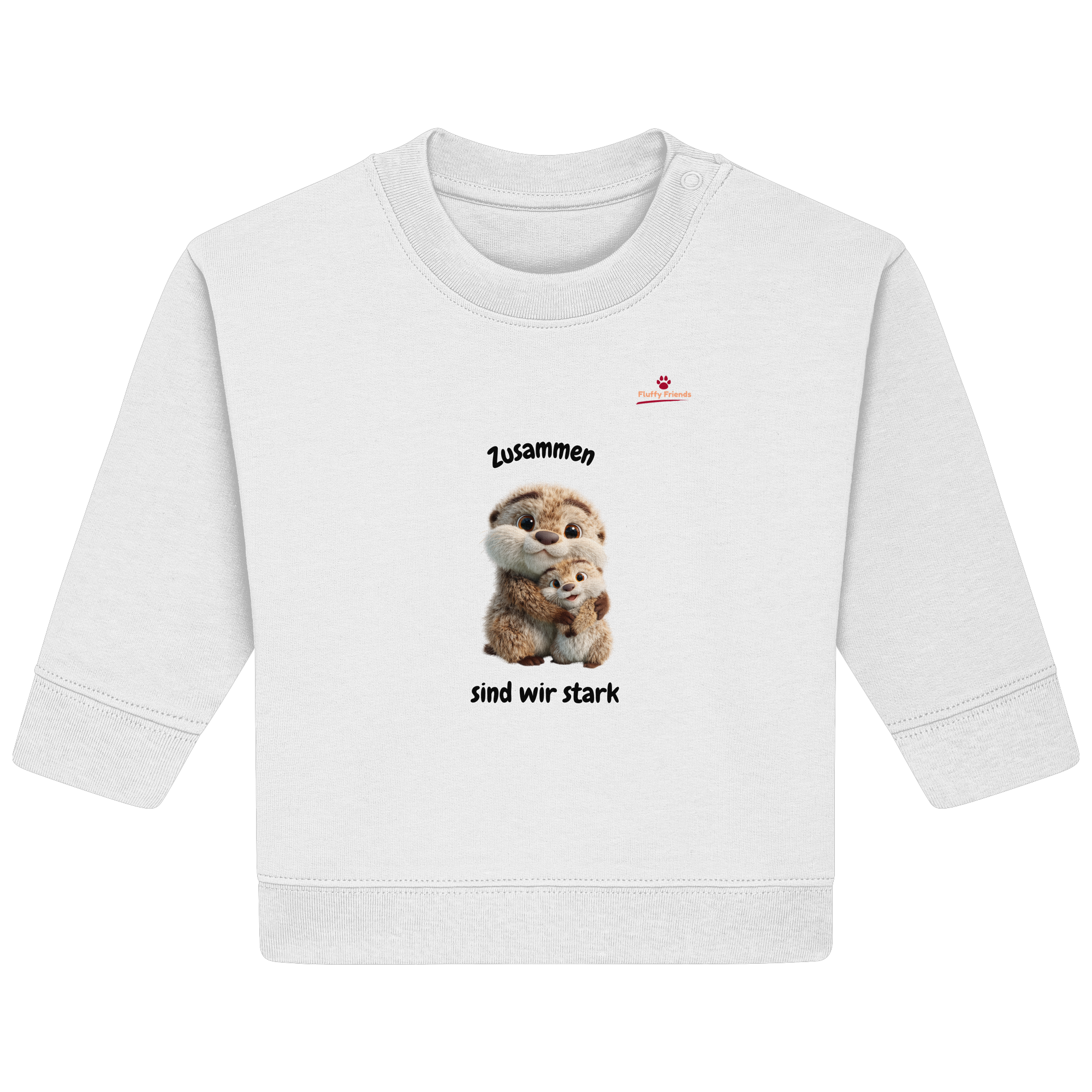 Zusammen sind wir stark - Otter - Baby Organic Sweatshirt