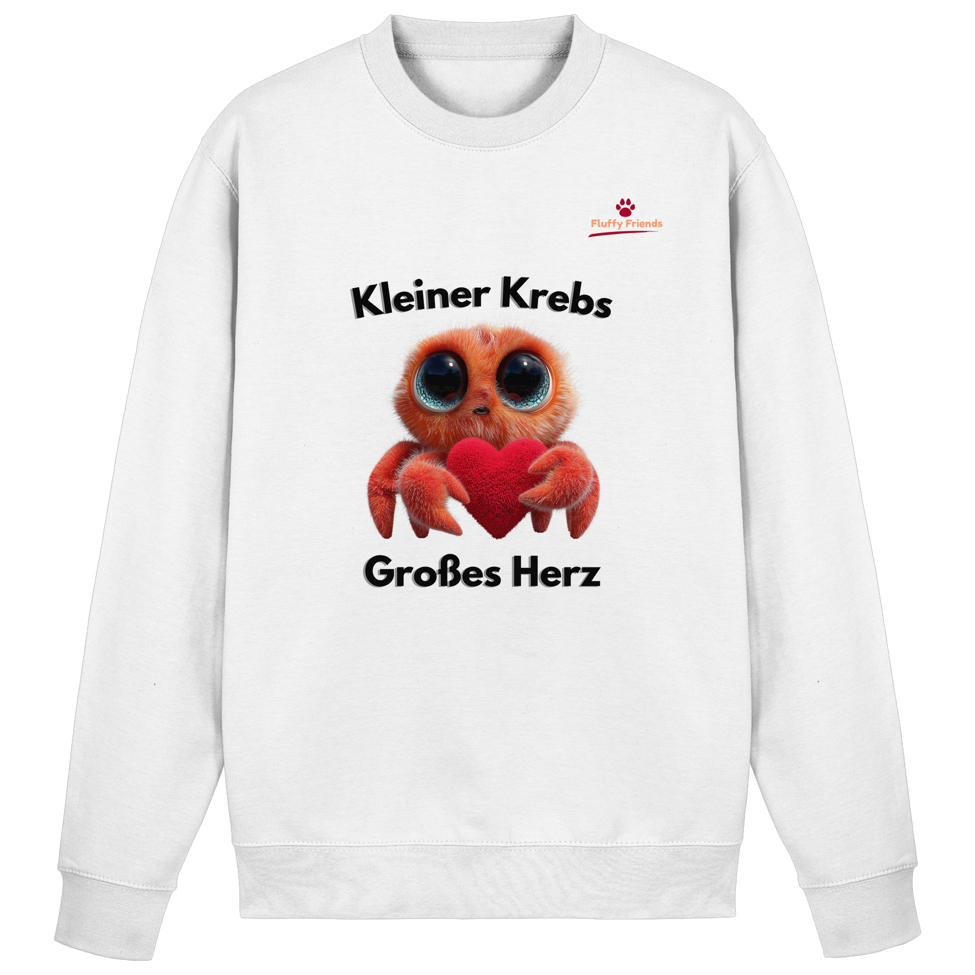 Kleiner Krebs - Großes Herz - Basic Sweatshirt