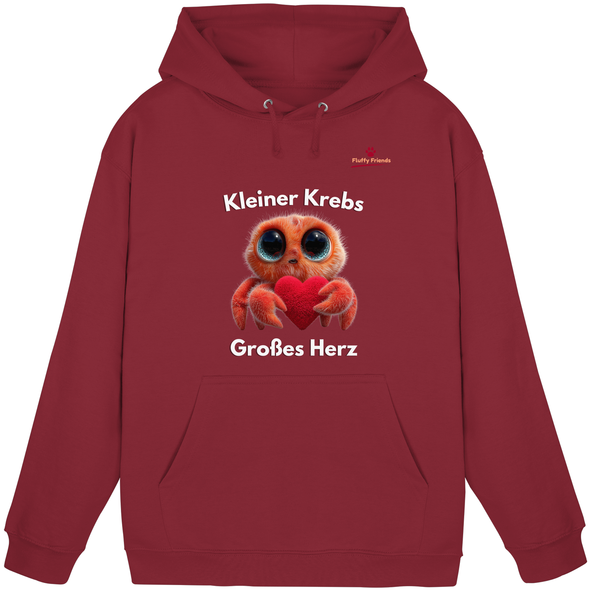 Kleiner Krebs - Großes Herz - Basic Unisex Hoodie