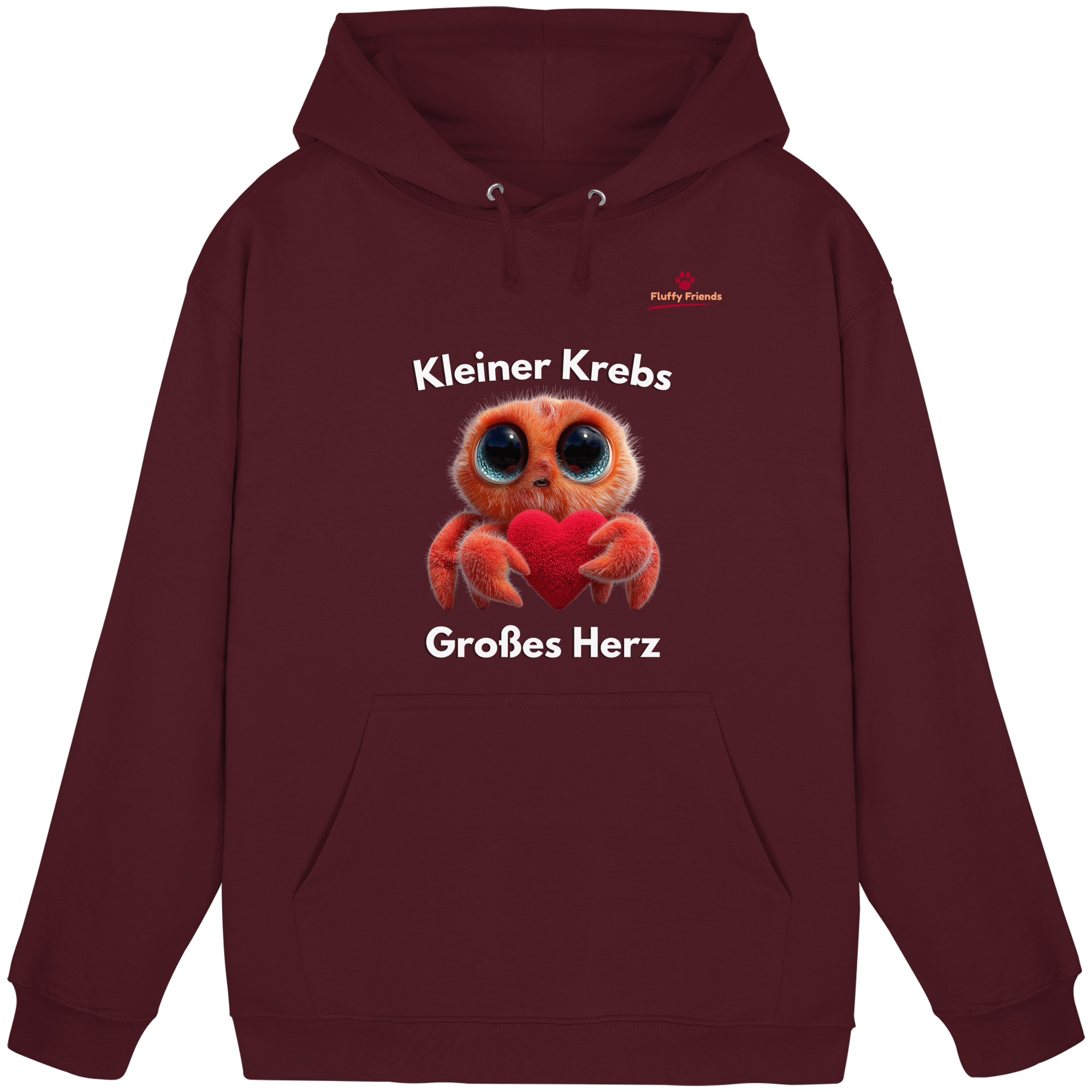 Kleiner Krebs - Großes Herz - Basic Unisex Hoodie