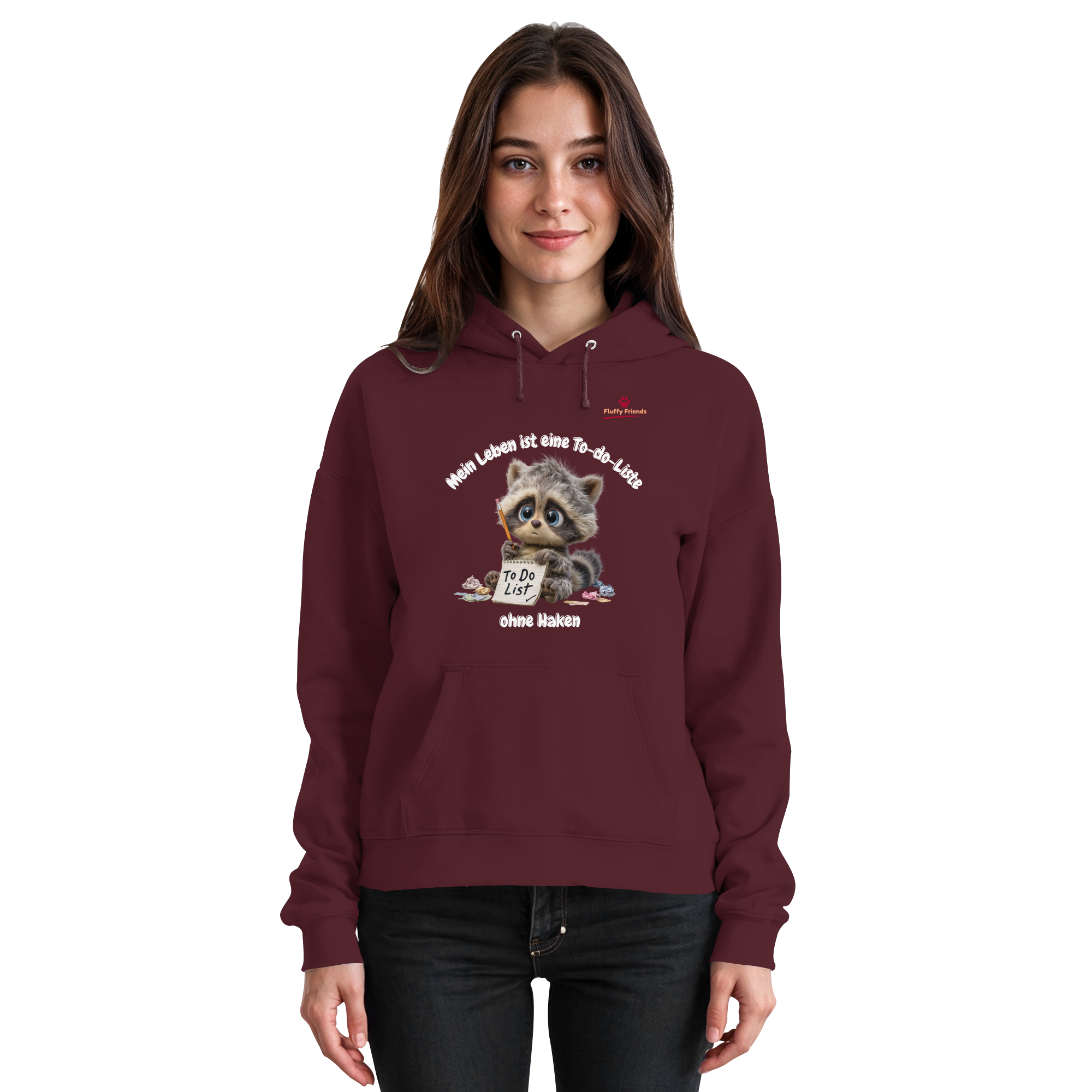 Mein Leben ist eine To-do-Liste - Waschbär - Basic Unisex Hoodie