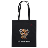 Lift, squeak, repeat! – Hamster  - Baumwolltasche