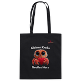 Kleiner Krebs - Großes Herz - Baumwolltasche