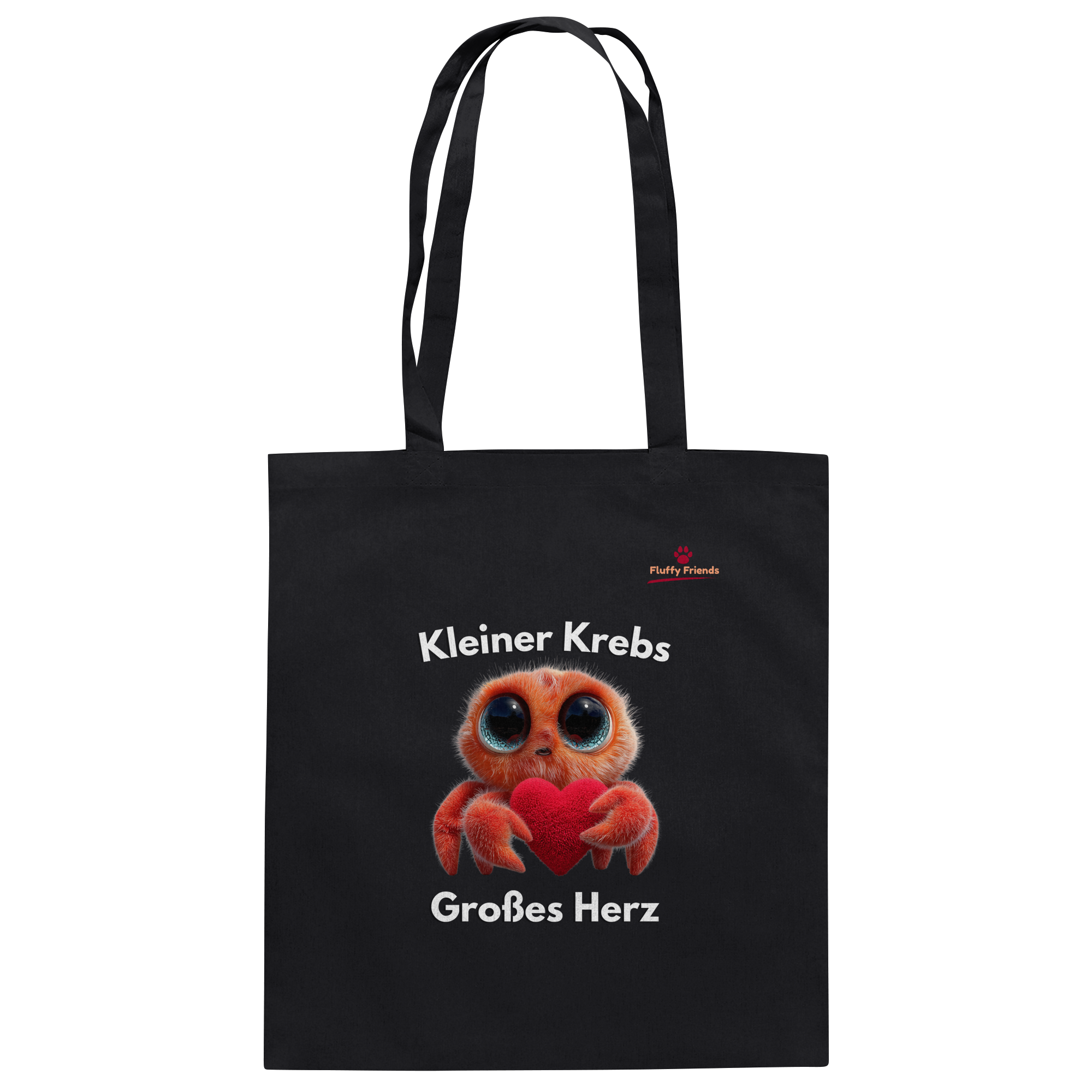 Kleiner Krebs - Großes Herz - Baumwolltasche