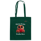 Kleiner Krebs - Großes Herz - Baumwolltasche