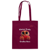 Kleiner Krebs - Großes Herz - Baumwolltasche