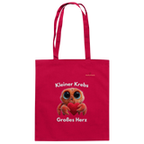 Kleiner Krebs - Großes Herz - Baumwolltasche
