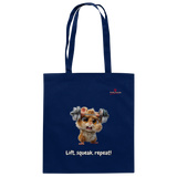 Lift, squeak, repeat! – Hamster  - Baumwolltasche