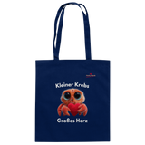 Kleiner Krebs - Großes Herz - Baumwolltasche