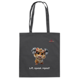 Lift, squeak, repeat! – Hamster  - Baumwolltasche