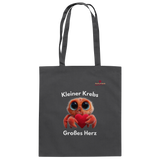 Kleiner Krebs - Großes Herz - Baumwolltasche