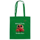 Kleiner Krebs - Großes Herz - Baumwolltasche