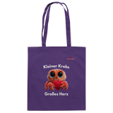 Kleiner Krebs - Großes Herz - Baumwolltasche