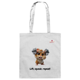 Lift, squeak, repeat! – Hamster  - Baumwolltasche