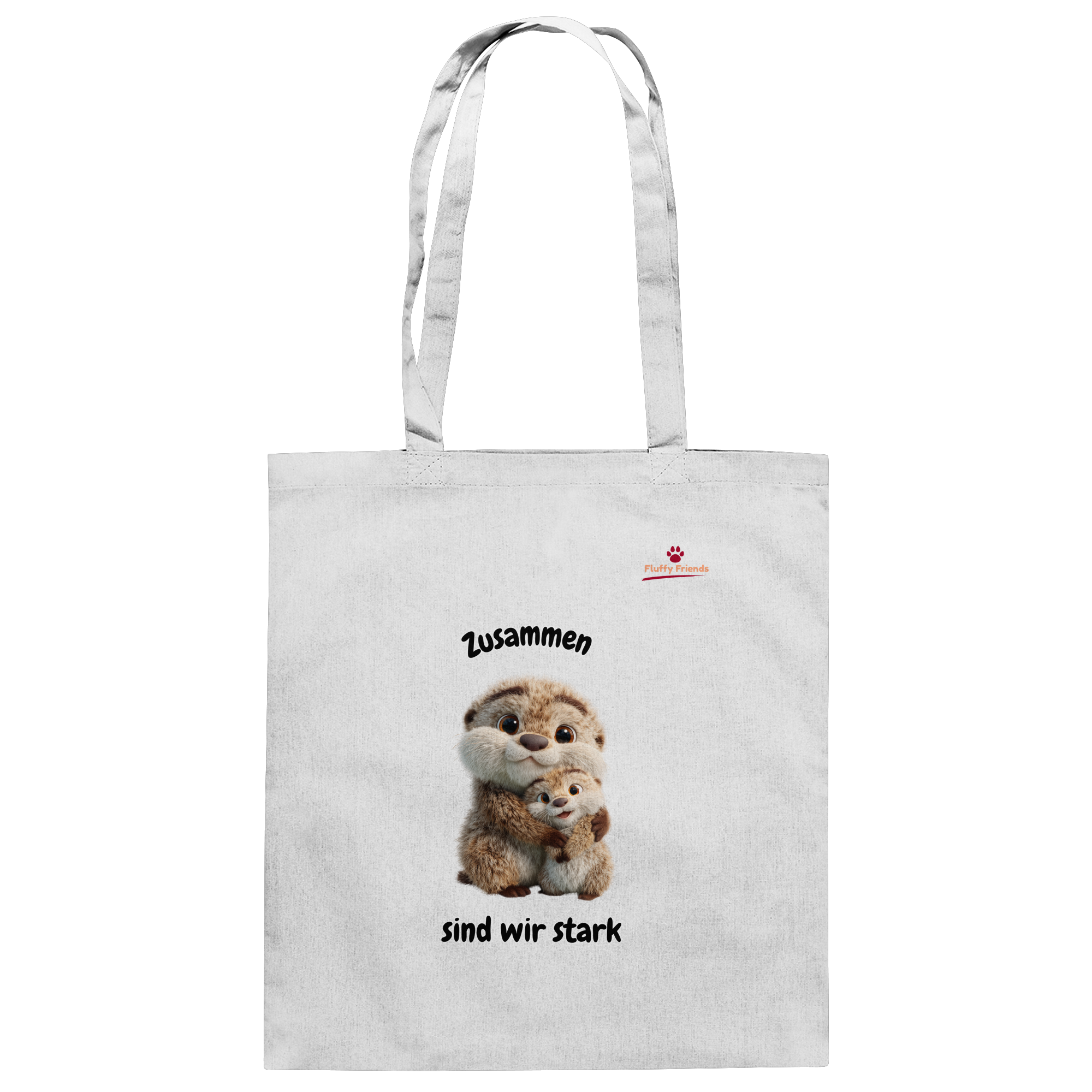 Zusammen sind wir stark - Otter - Baumwolltasche