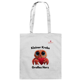 Kleiner Krebs - Großes Herz - Baumwolltasche
