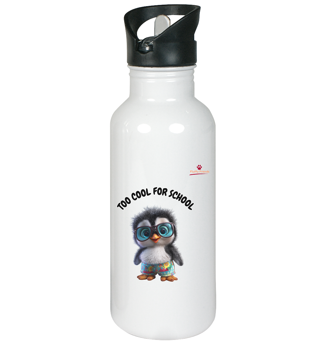 TOO COOL FOR SCHOOL – Pinguin  - Edelstahl-Trinkflasche