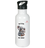 Du & Ich für immer - Koalas - Edelstahl-Trinkflasche