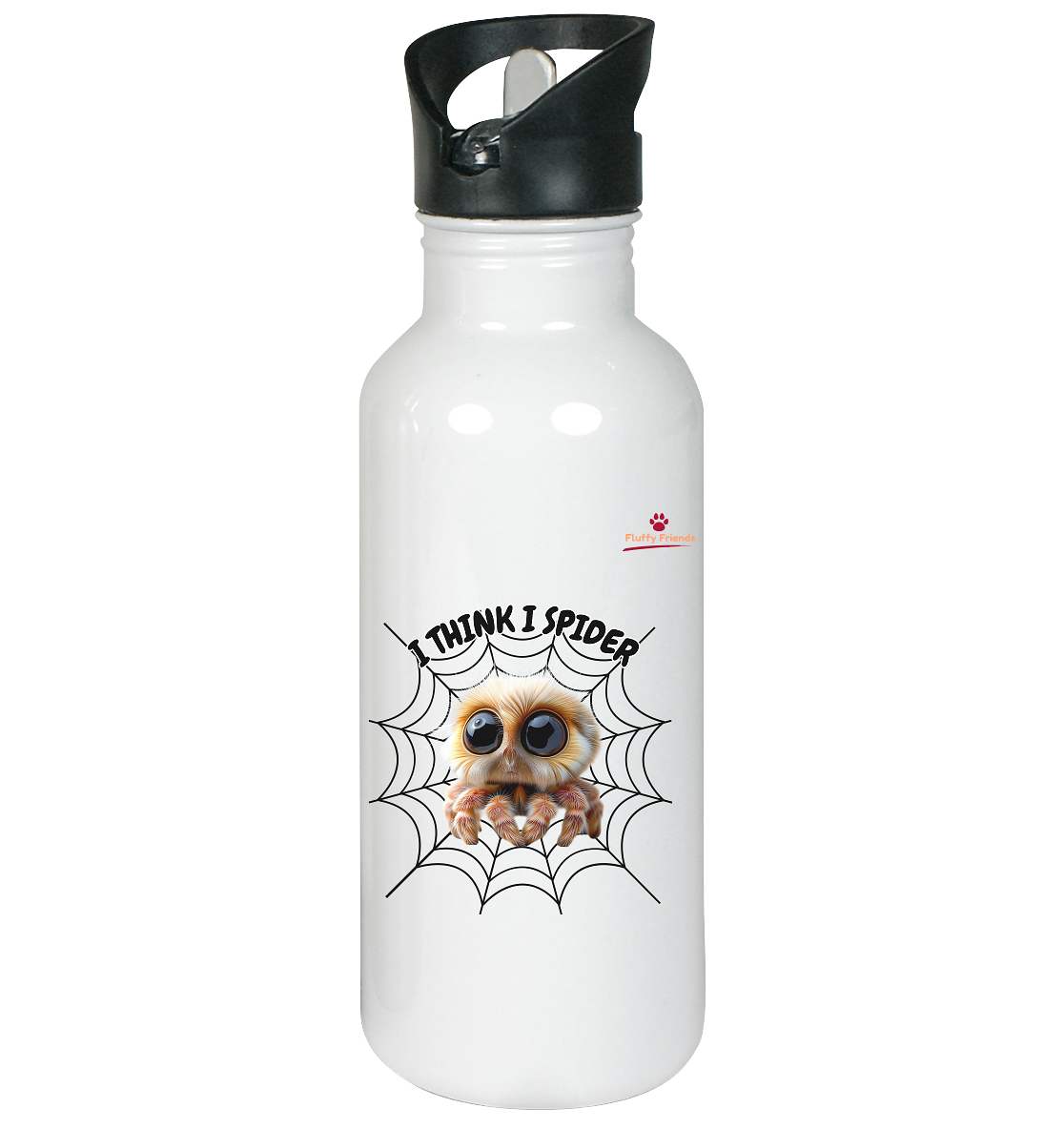 Itzy die Spinne - „I Think I Spider“ - Edelstahl-Trinkflasche