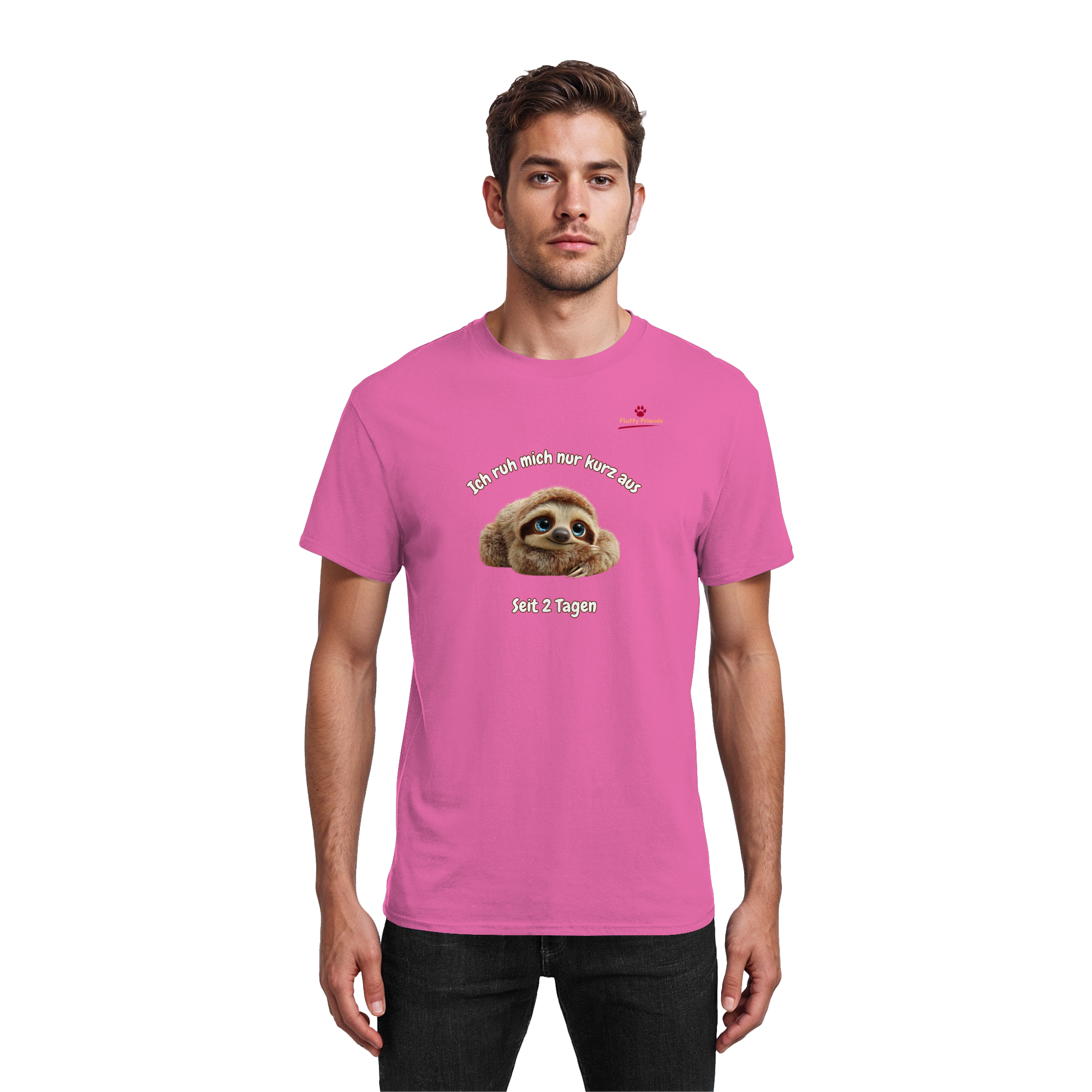 Ich ruh mich nur kurz aus – Faultier - Heavy Cotton T-Shirt