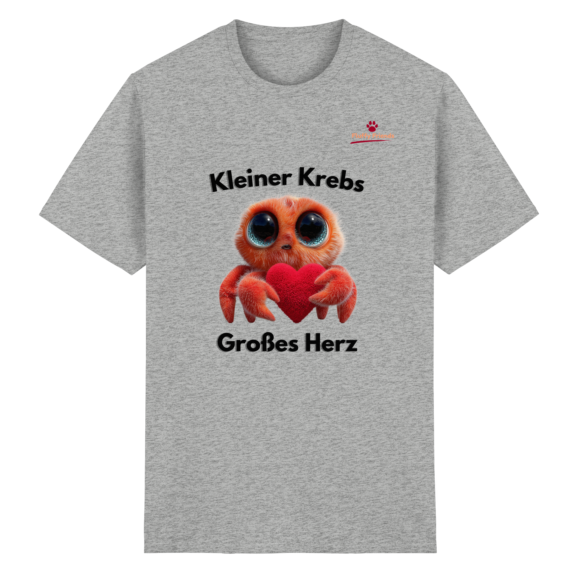 Kleiner Krebs - Großes Herz - Heavy Cotton T-Shirt